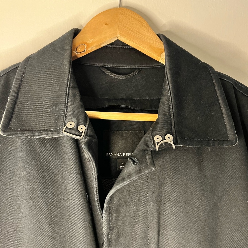 Banana Republic Classic Black Trench Coat